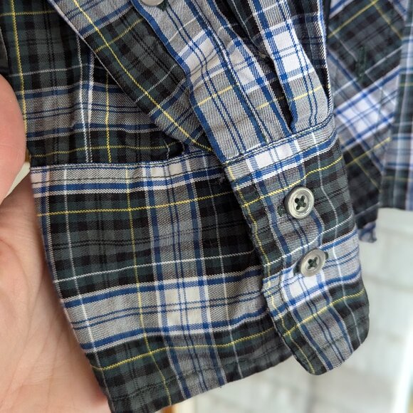 J Crew Plaid long sleeved button up shirt Size 14 - Picture 9 of 14